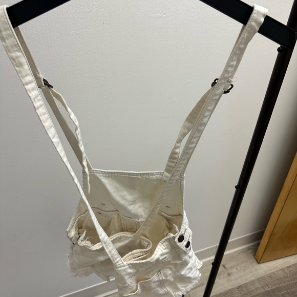 Free people white overalls - Picture 4 of 5